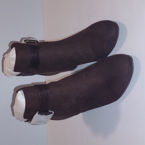 KAREN SCOTT Ivyy Mixed Media Chocolate Booties - Picture 13 of 15